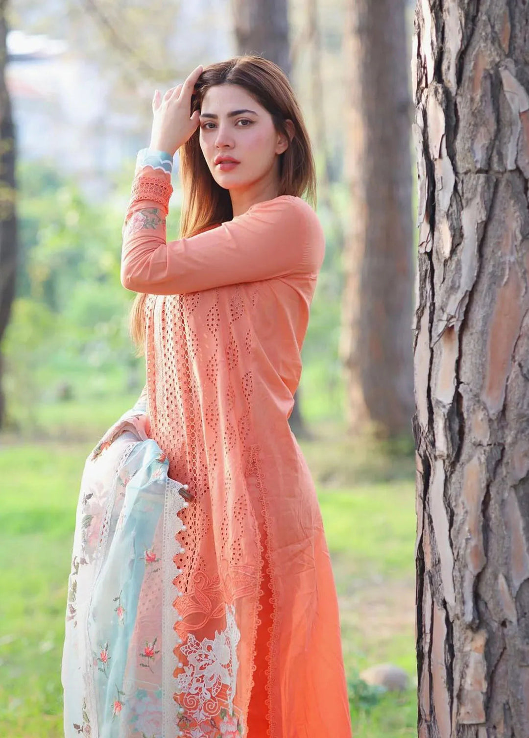 Saira Rizwan Embroidered Lawn Suits Unstitched 3 Piece SR24LL Mabe - Luxury Collection