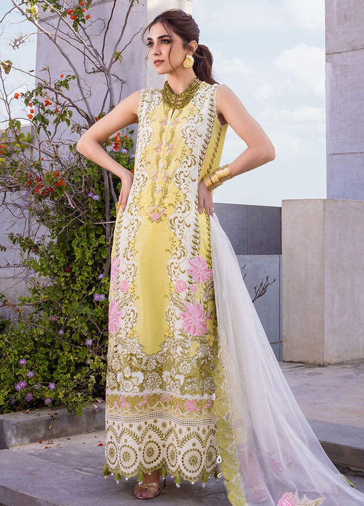 Saira Rizwan Embroidered Lawn Suits Unstitched 3 Piece SR24LL Tiffany - Luxury Collection