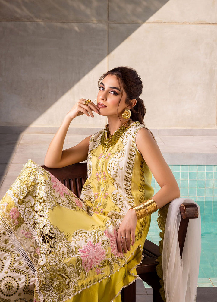 Saira Rizwan Embroidered Lawn Suits Unstitched 3 Piece SR24LL Tiffany - Luxury Collection