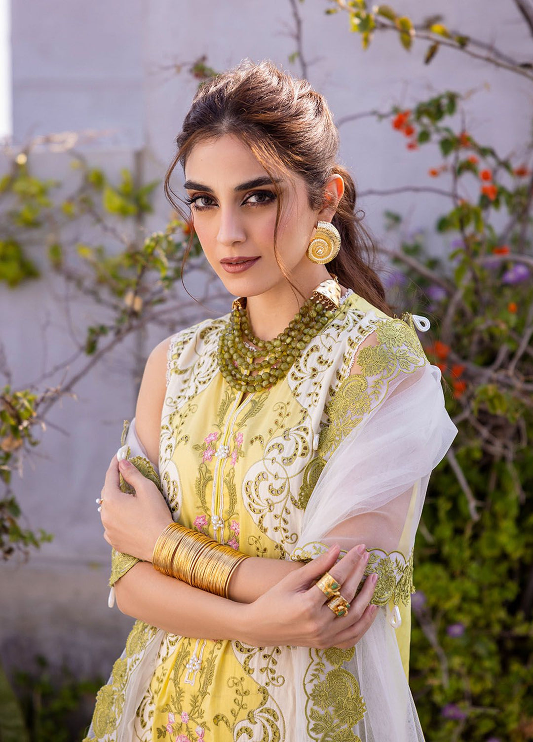 Saira Rizwan Embroidered Lawn Suits Unstitched 3 Piece SR24LL Tiffany - Luxury Collection
