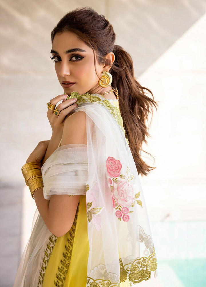 Saira Rizwan Embroidered Lawn Suits Unstitched 3 Piece SR24LL Tiffany - Luxury Collection