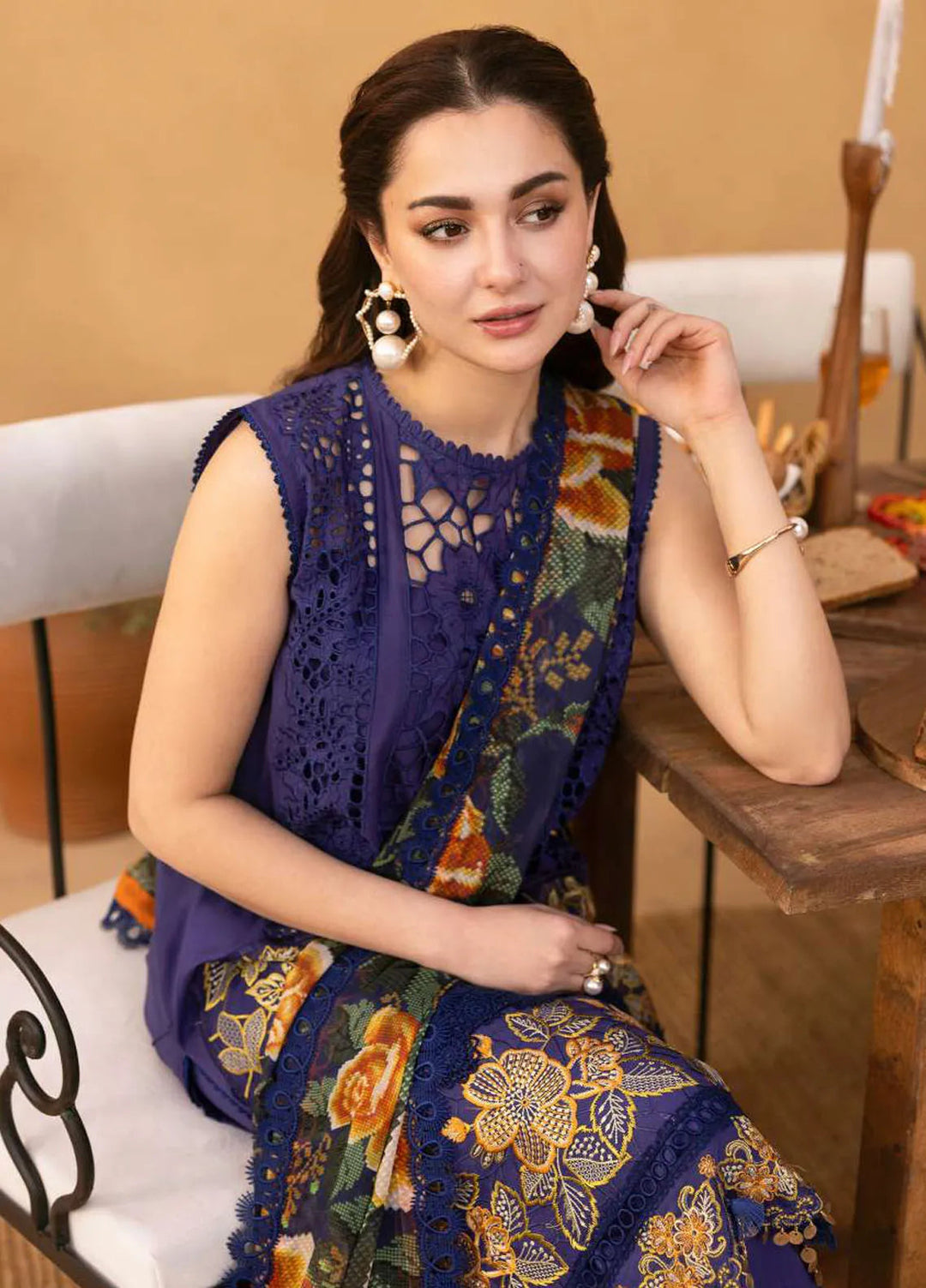 Saira Rizwan Embroidered Lawn Suits Unstitched 3 Piece SR25L SRL25-01 Aimee - Summer Collection