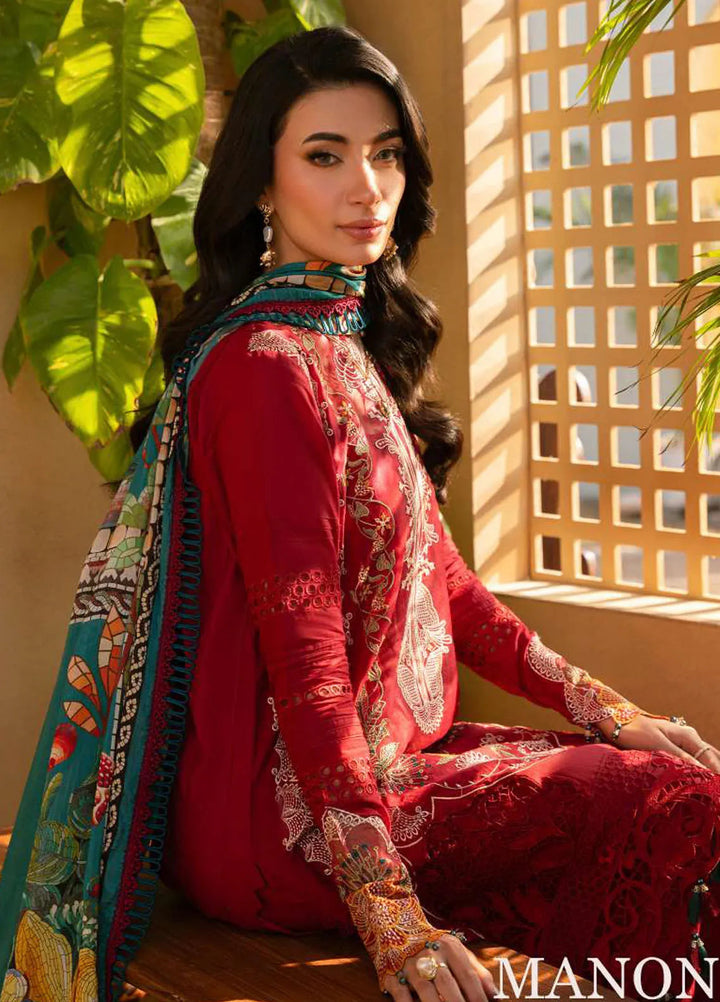 Saira Rizwan Embroidered Lawn Suits Unstitched 3 Piece SR25L SRL25-02 Manon - Summer Collection