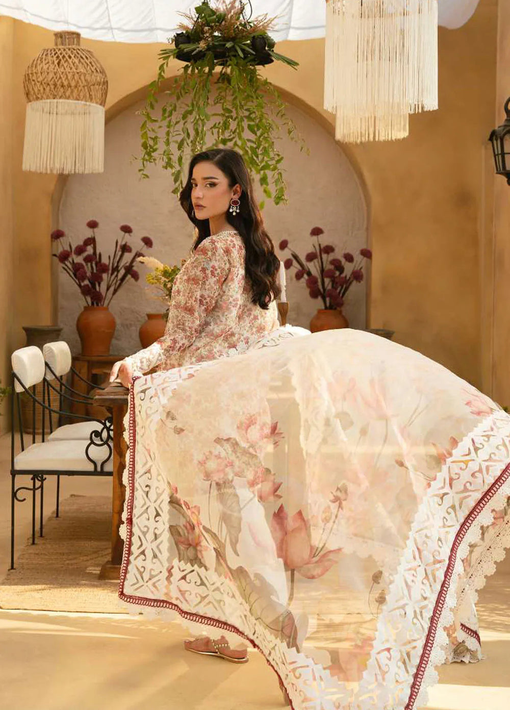Saira Rizwan Embroidered Lawn Suits Unstitched 3 Piece SR25L SRL25-06 Maya - Summer Collection