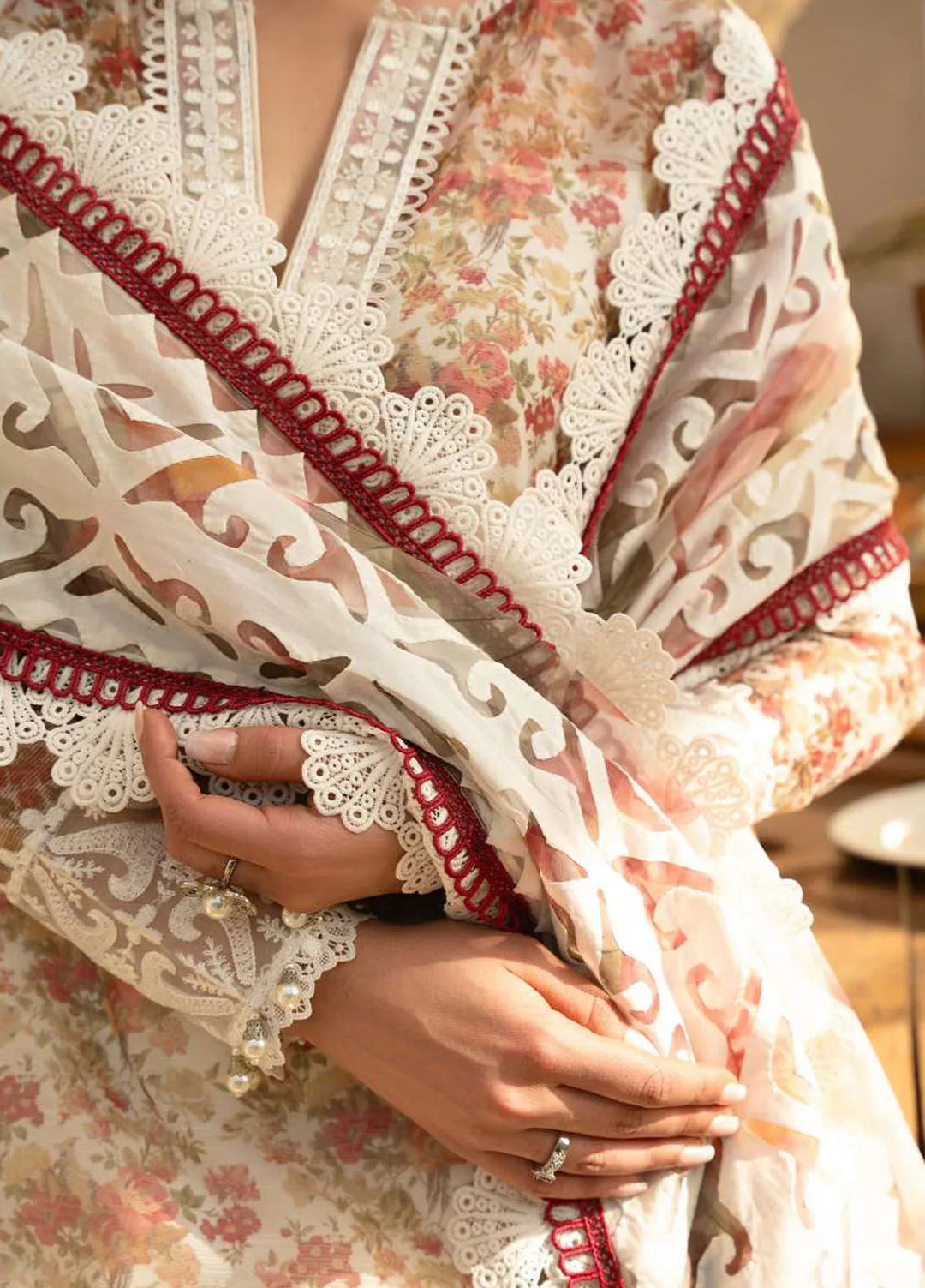 Saira Rizwan Embroidered Lawn Suits Unstitched 3 Piece SR25L SRL25-06 Maya - Summer Collection