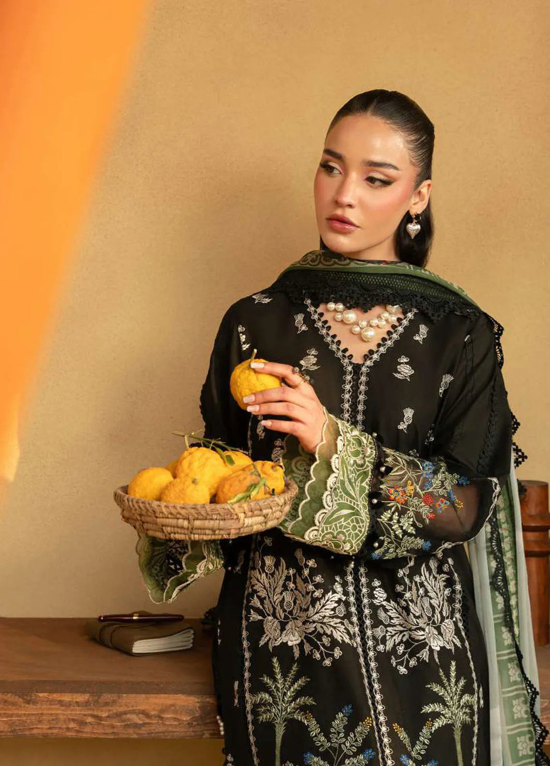 Saira Rizwan Embroidered Lawn Suits Unstitched 3 Piece SR25L SRL25-07 Mary - Summer Collection