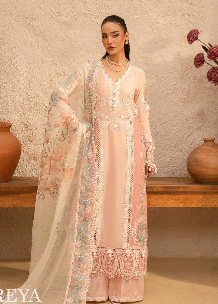 Saira Rizwan Embroidered Lawn Suits Unstitched 3 Piece SR25L SRL25-09 Freya - Summer Collection