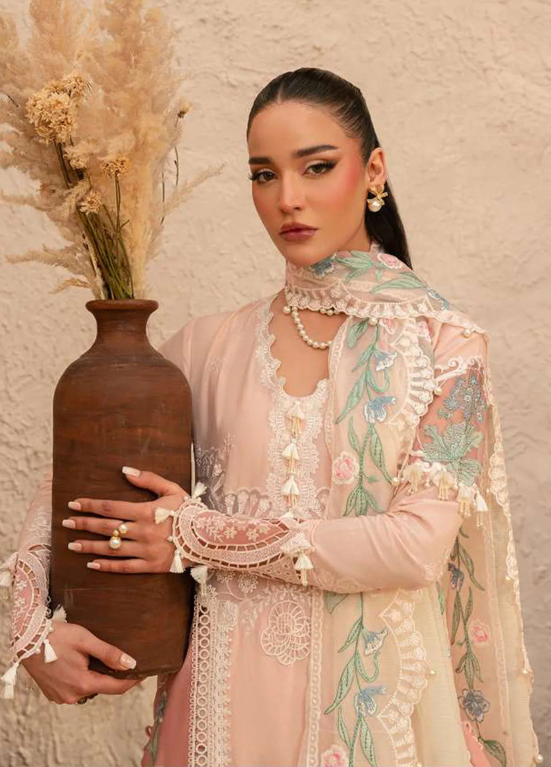 Saira Rizwan Embroidered Lawn Suits Unstitched 3 Piece SR25L SRL25-09 Freya - Summer Collection