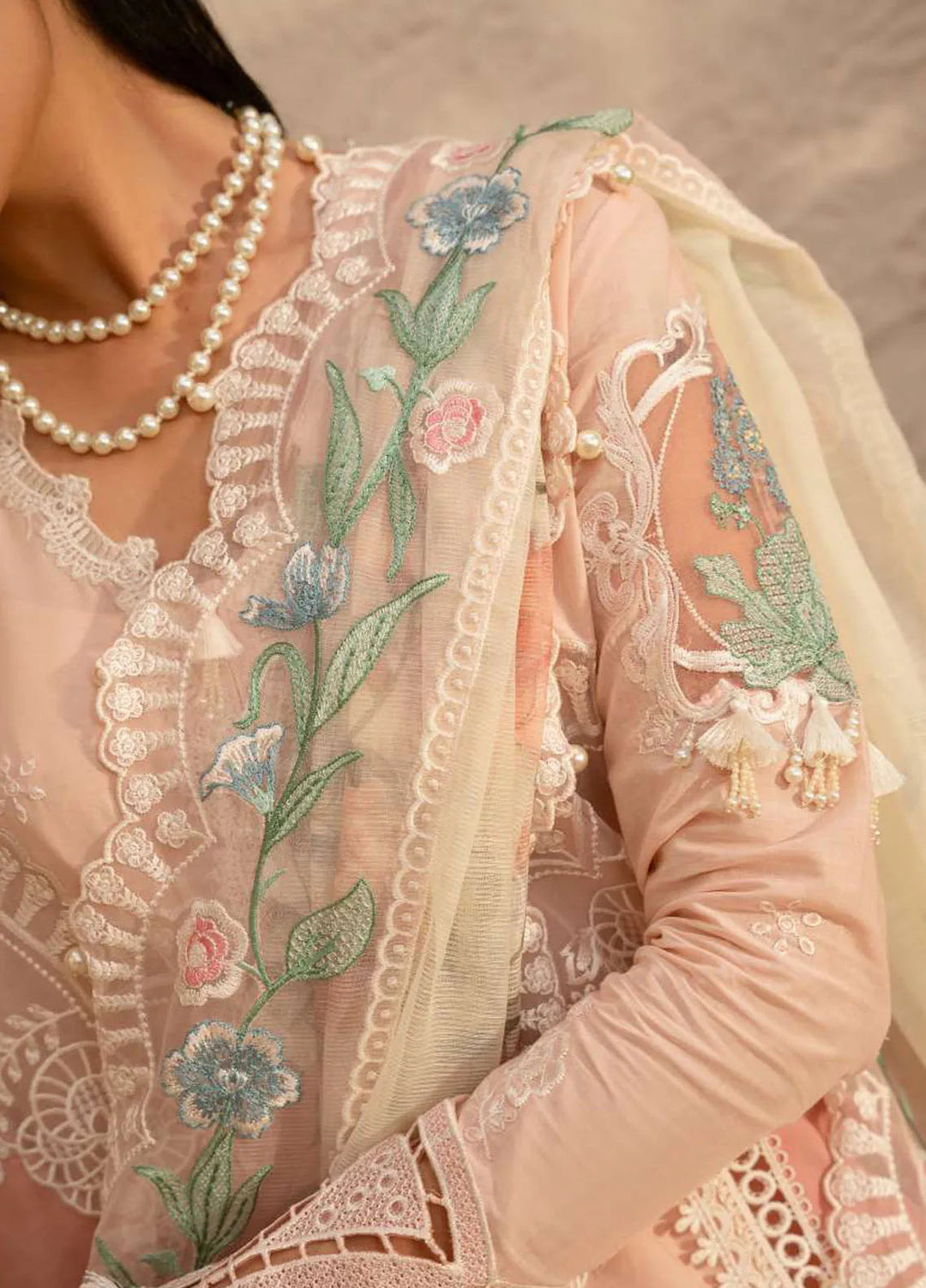 Saira Rizwan Embroidered Lawn Suits Unstitched 3 Piece SR25L SRL25-09 Freya - Summer Collection