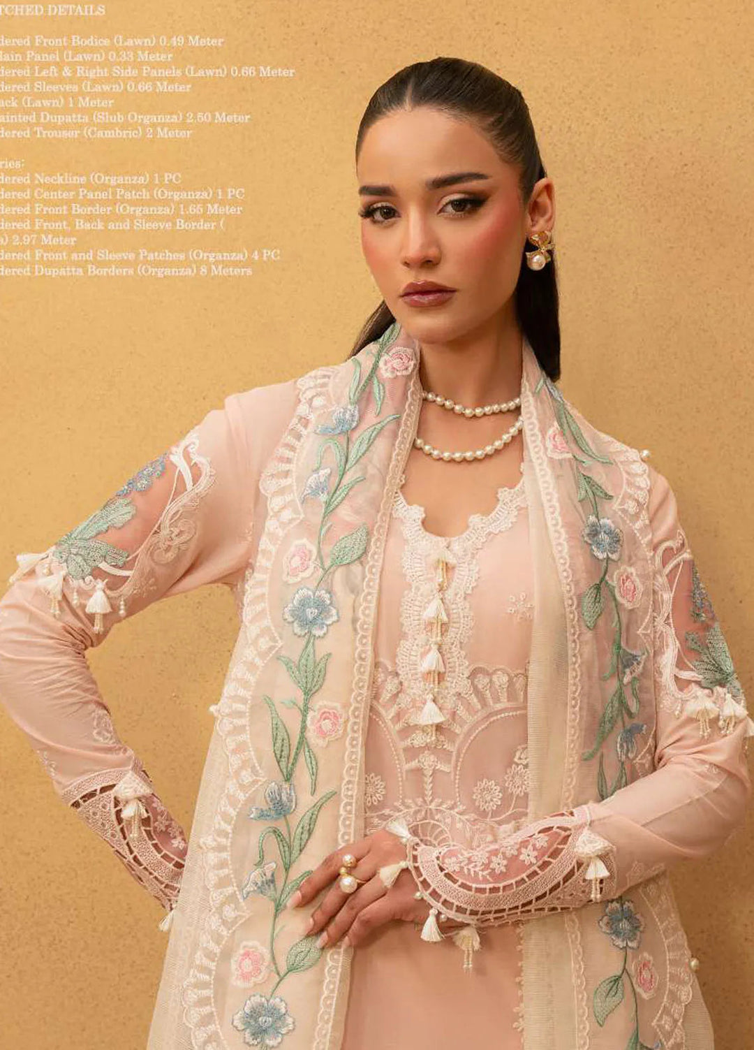 Saira Rizwan Embroidered Lawn Suits Unstitched 3 Piece SR25L SRL25-09 Freya - Summer Collection