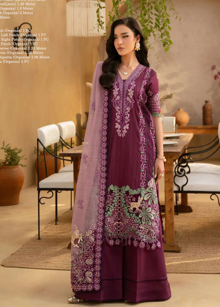 Saira Rizwan Embroidered Lawn Suits Unstitched 3 Piece SR25L SRL25-11 Valerie - Summer Collection