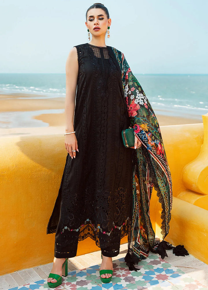 Saira Rizwan Embroidered Lawn Suits Unstitched Lawn SR24L2 D-01 Ayzel - Summer Collection