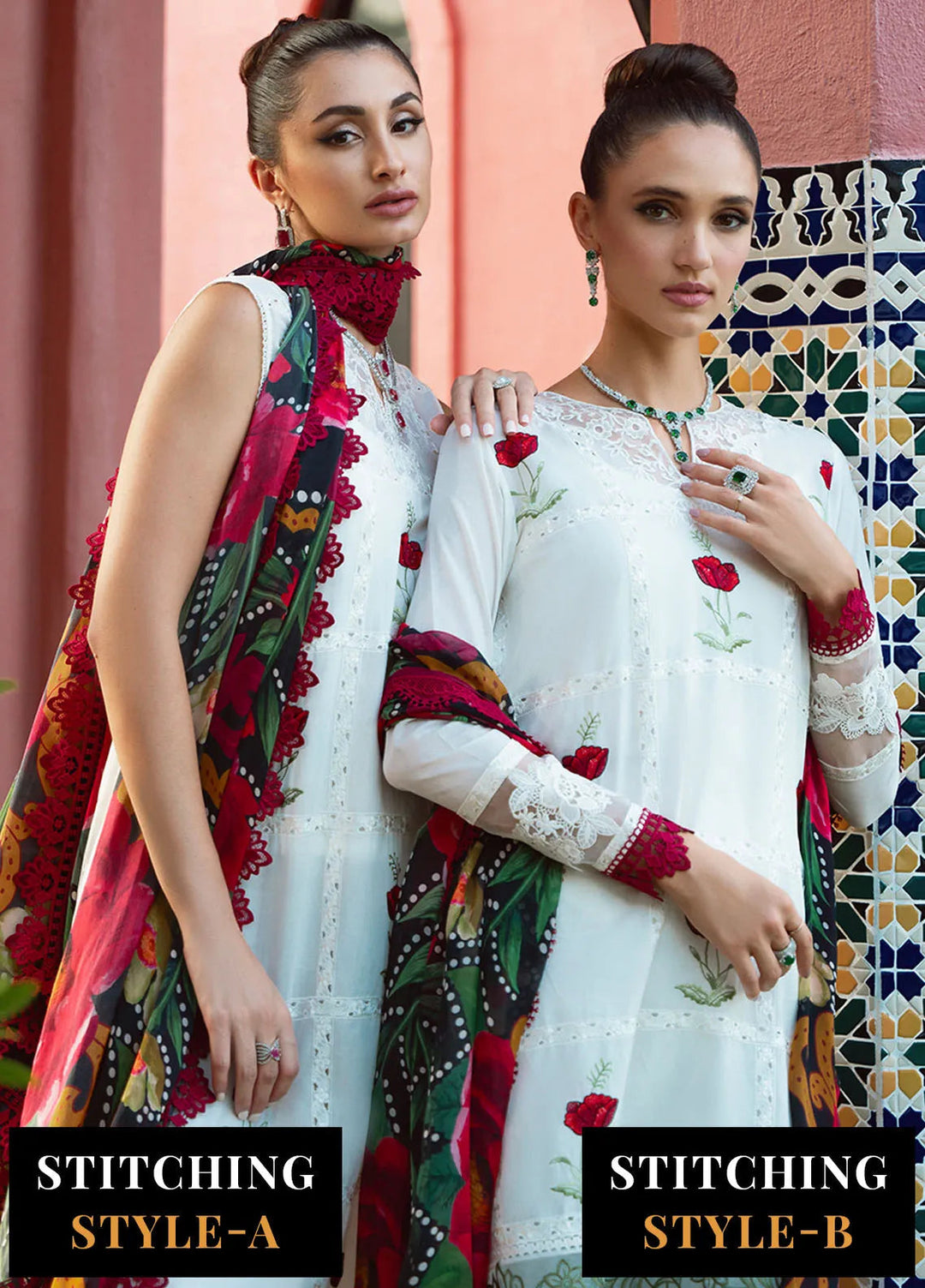 Saira Rizwan Embroidered Lawn Suits Unstitched Lawn SR24L2 D-03 Aira - Summer Collection