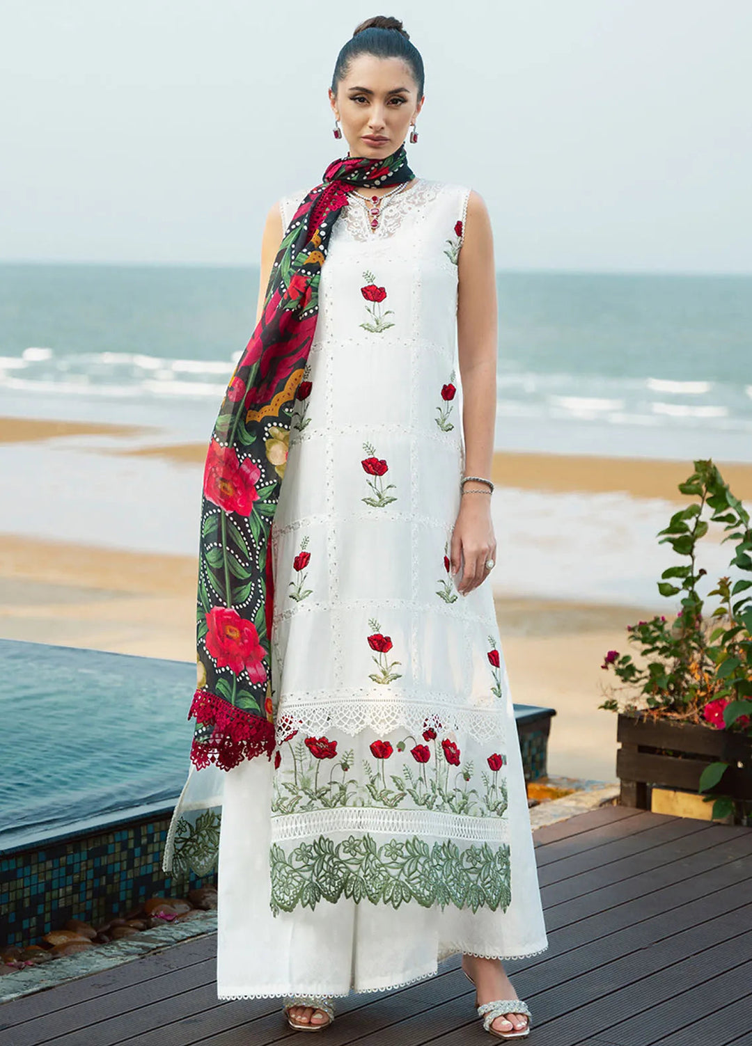 Saira Rizwan Embroidered Lawn Suits Unstitched Lawn SR24L2 D-03 Aira - Summer Collection