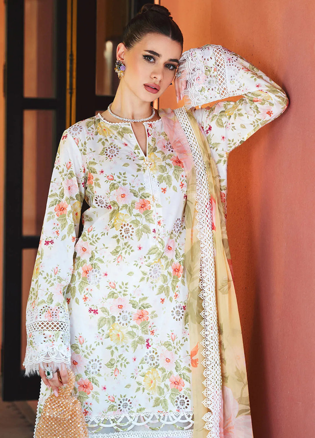 Saira Rizwan Embroidered Lawn Suits Unstitched Lawn SR24L2 D-06 Anaya - Summer Collection