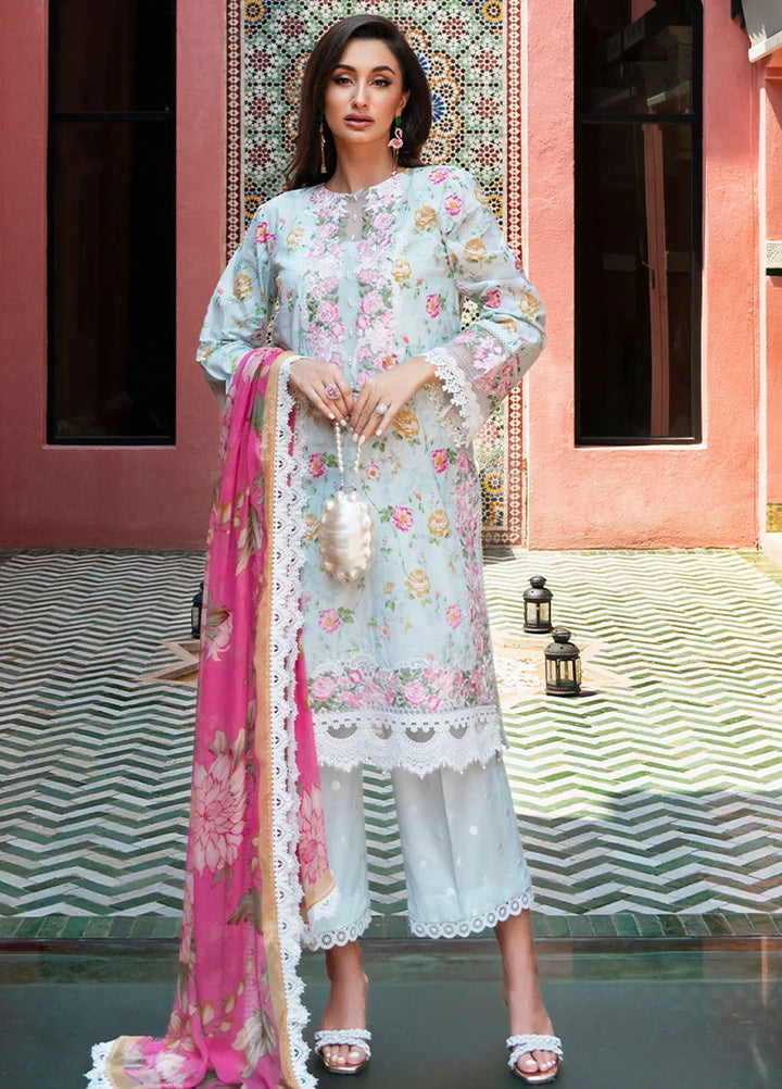 Saira Rizwan Embroidered Lawn Suits Unstitched Lawn SR24L2 D-07 Fanny - Summer Collection