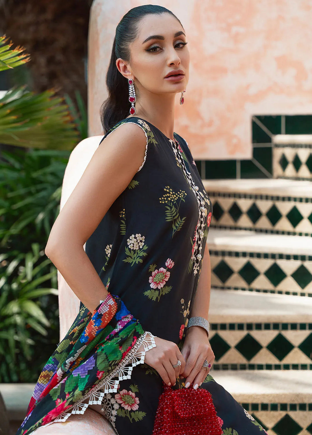 Saira Rizwan Embroidered Lawn Suits Unstitched Lawn SR24L2 D-08 Cecil - Summer Collection