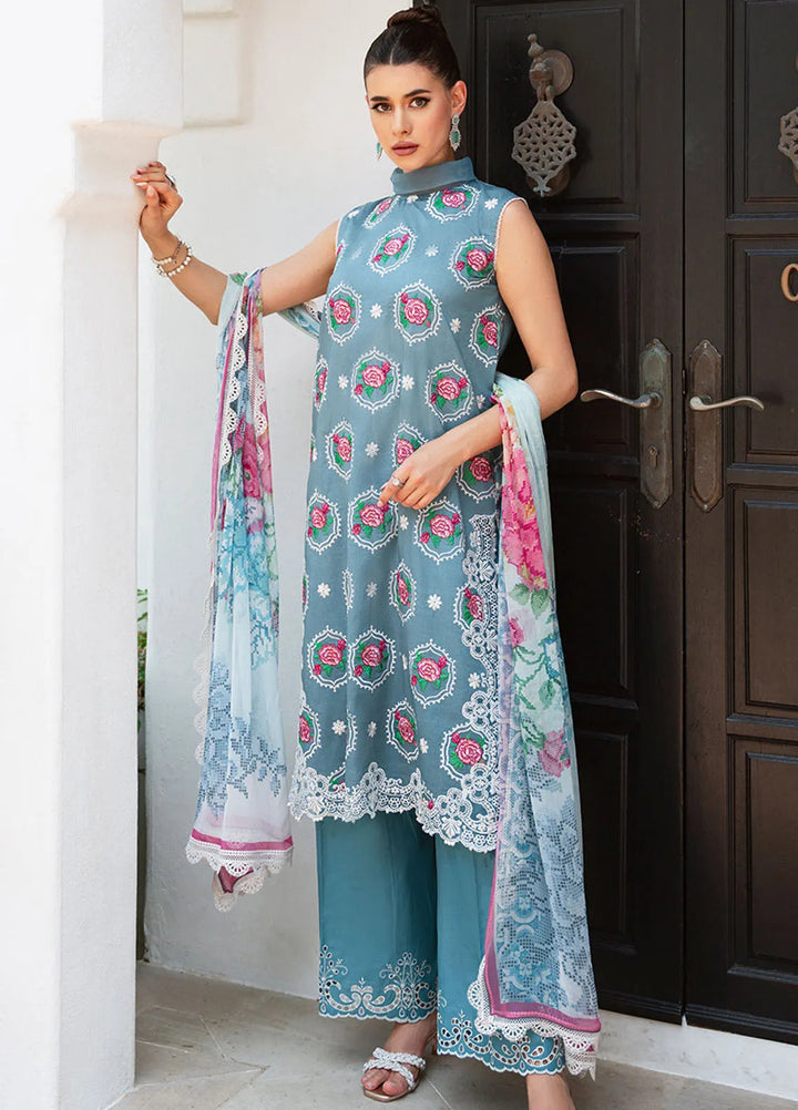 Saira Rizwan Embroidered Lawn Suits Unstitched Lawn SR24L2 D-09 Amal - Summer Collection