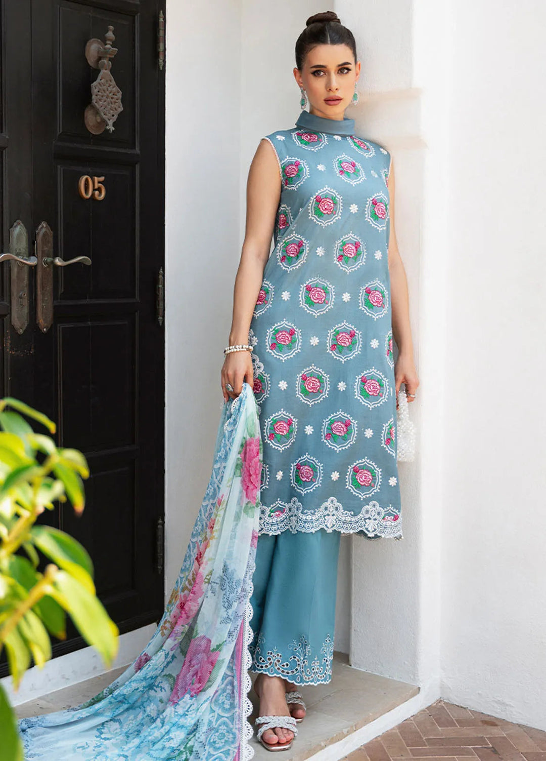 Saira Rizwan Embroidered Lawn Suits Unstitched Lawn SR24L2 D-09 Amal - Summer Collection