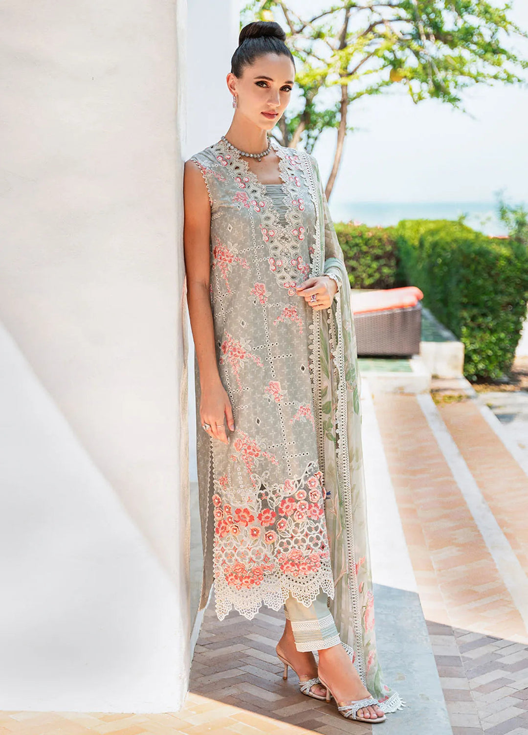 Saira Rizwan Embroidered Lawn Suits Unstitched Lawn SR24L2 D-11 Luna - Summer Collection