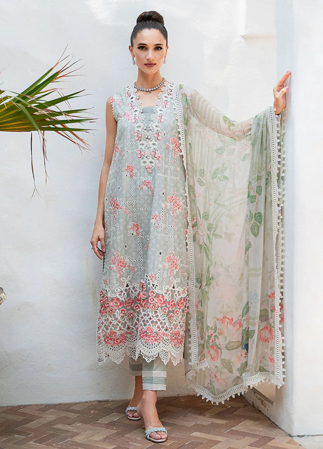 Saira Rizwan Embroidered Lawn Suits Unstitched Lawn SR24L2 D-11 Luna - Summer Collection