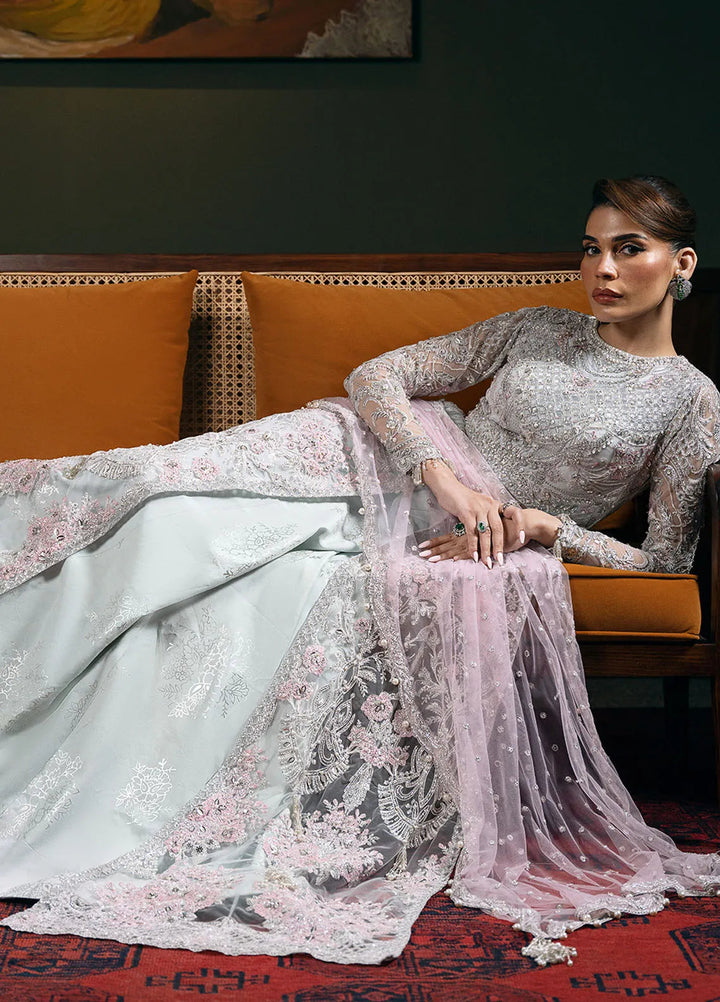 Embroidered Net 4 Piece Suit