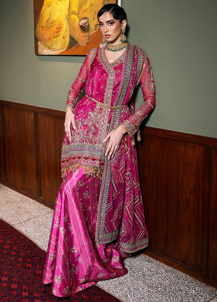 Saira Rizwan Embroidered Organza Suits Unstitched 4 Piece SRF-D-07 Enore - Festive Collection