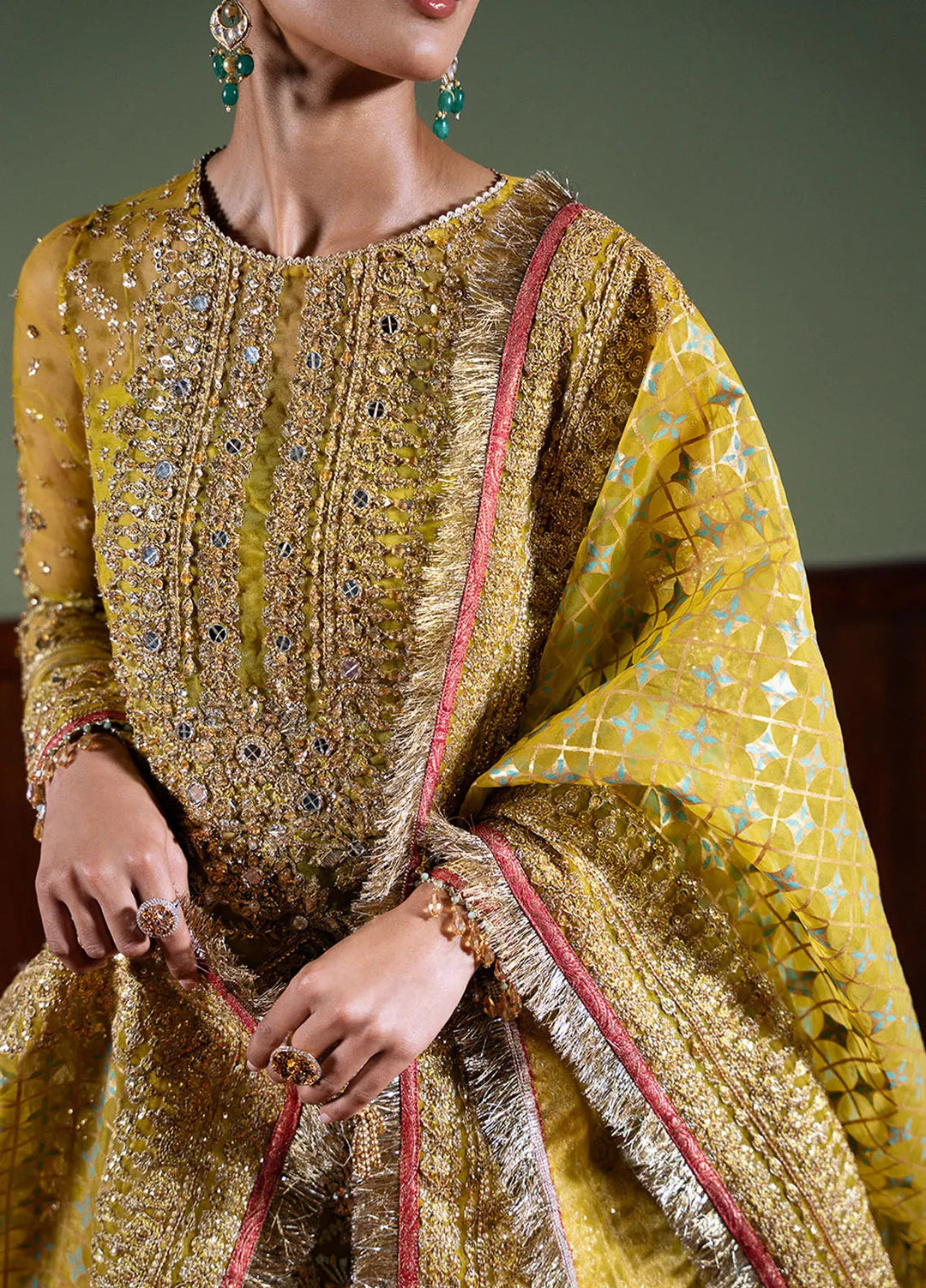 Saira Rizwan Embroidered Organza Suits Unstitched 4 Piece SRF-D-08 Sera - Festive Collection