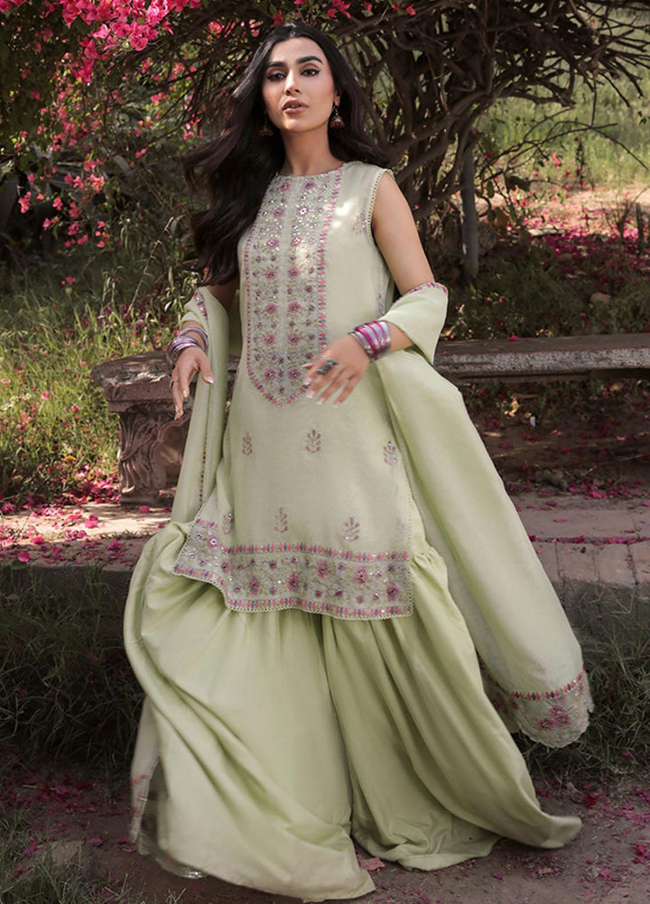 Saira Rizwan Ready to Wear  Cotton Net 4 Piece SR22KGE NOOR - A