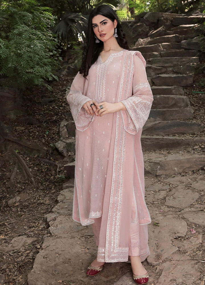 Saira Rizwan Ready to Wear  Cotton Net 4 Piece SR22KGE REHMAT - B