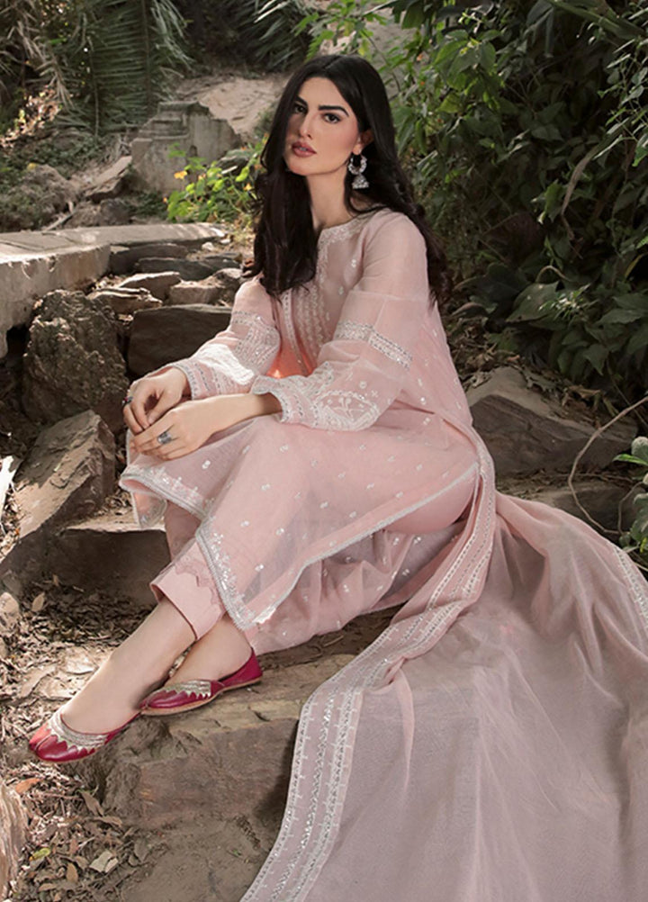 Saira Rizwan Ready to Wear  Cotton Net 4 Piece SR22KGE REHMAT - B