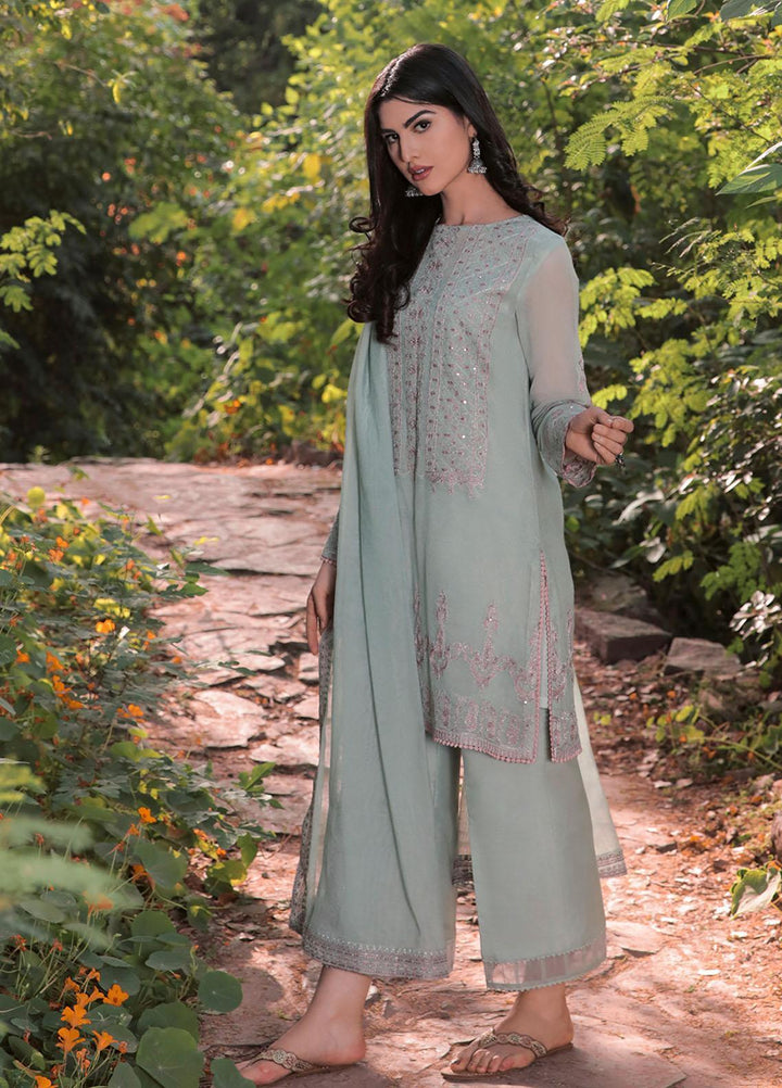 Saira Rizwan Ready to Wear  Cotton Net 4 Piece SR22KGE VASL - A