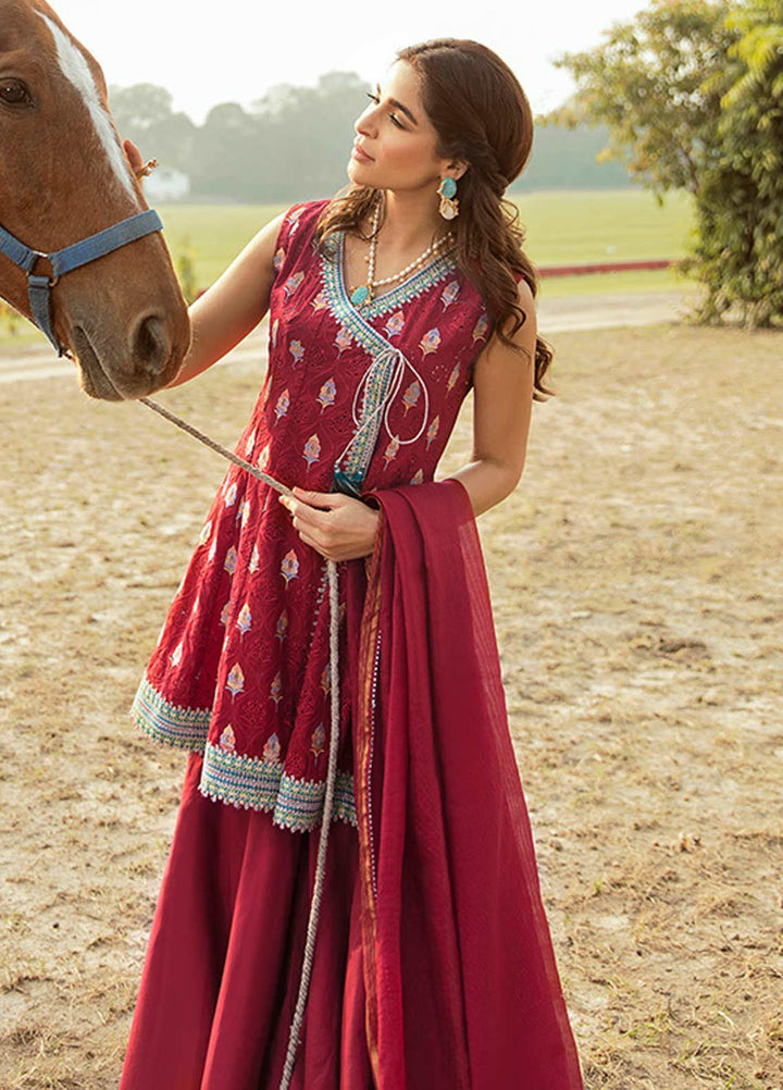 Saira Rizwan Embroidered Lawn Suits Unstitched 3 Piece SR21L 01 Mah-e-Meer - Summer Collection