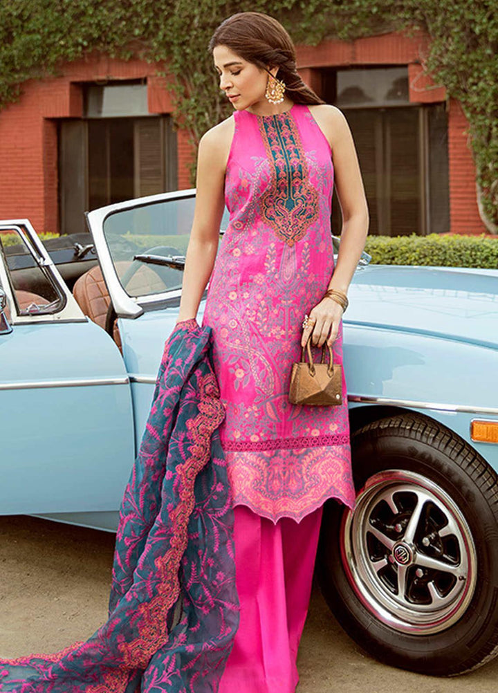 Saira Rizwan Embroidered Lawn Suits Unstitched 3 Piece SR21L 04 Surkhab - Summer Collection