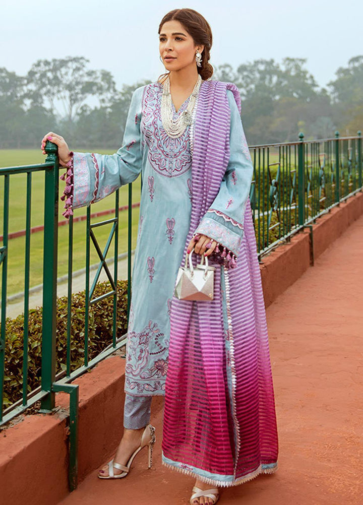 Saira Rizwan Embroidered Lawn Suits Unstitched 3 Piece SR21L 05 Virsa - Summer Collection