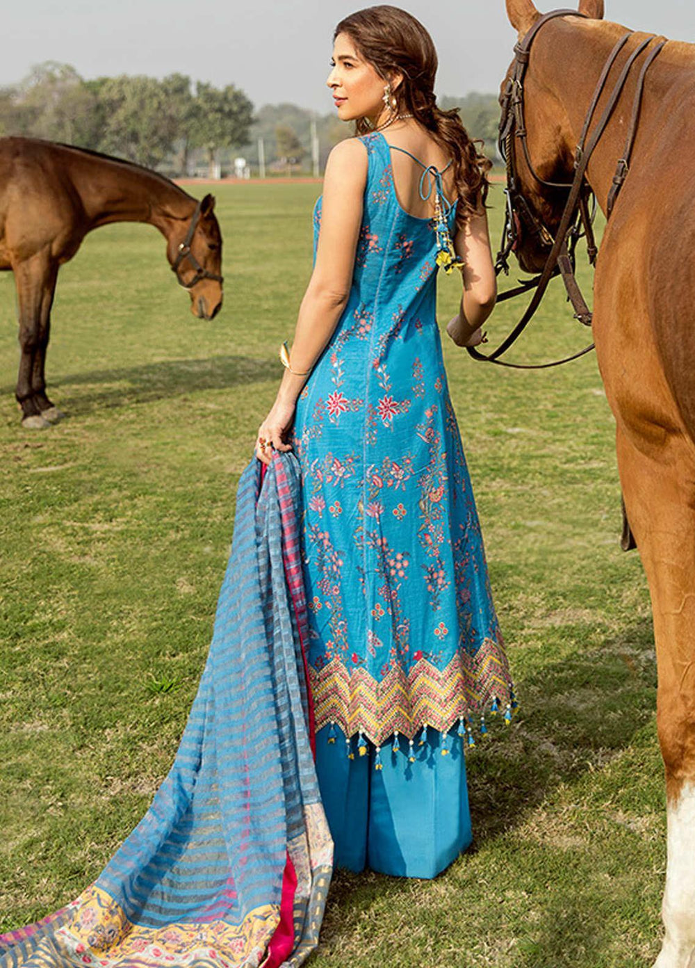 Saira Rizwan Embroidered Lawn Suits Unstitched 3 Piece SR21L 06 Gul Panrha - Summer Collection
