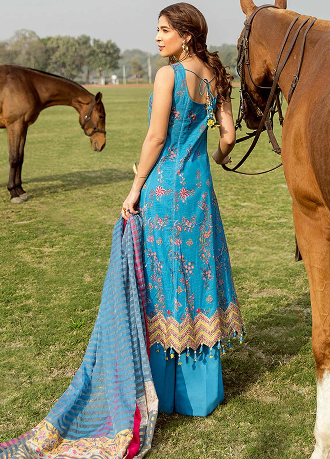 Saira Rizwan Embroidered Lawn Suits Unstitched 3 Piece SR21L 06 Gul Panrha - Summer Collection