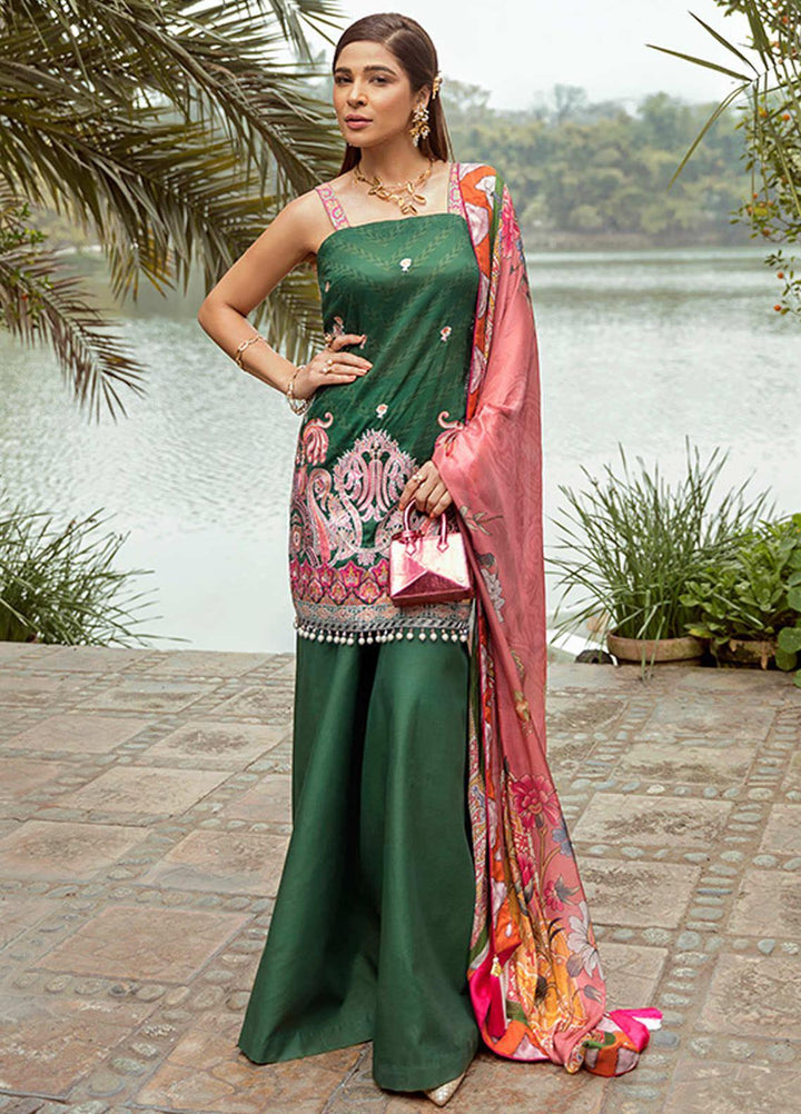 Saira Rizwan Embroidered Lawn Suits Unstitched 3 Piece SR21L 11 Aqs-e-Dasht - Summer Collection