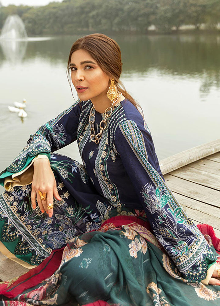 Saira Rizwan Embroidered Lawn Suits Unstitched 3 Piece SR21L 12 Fasana-e-Ishq - Summer Collection