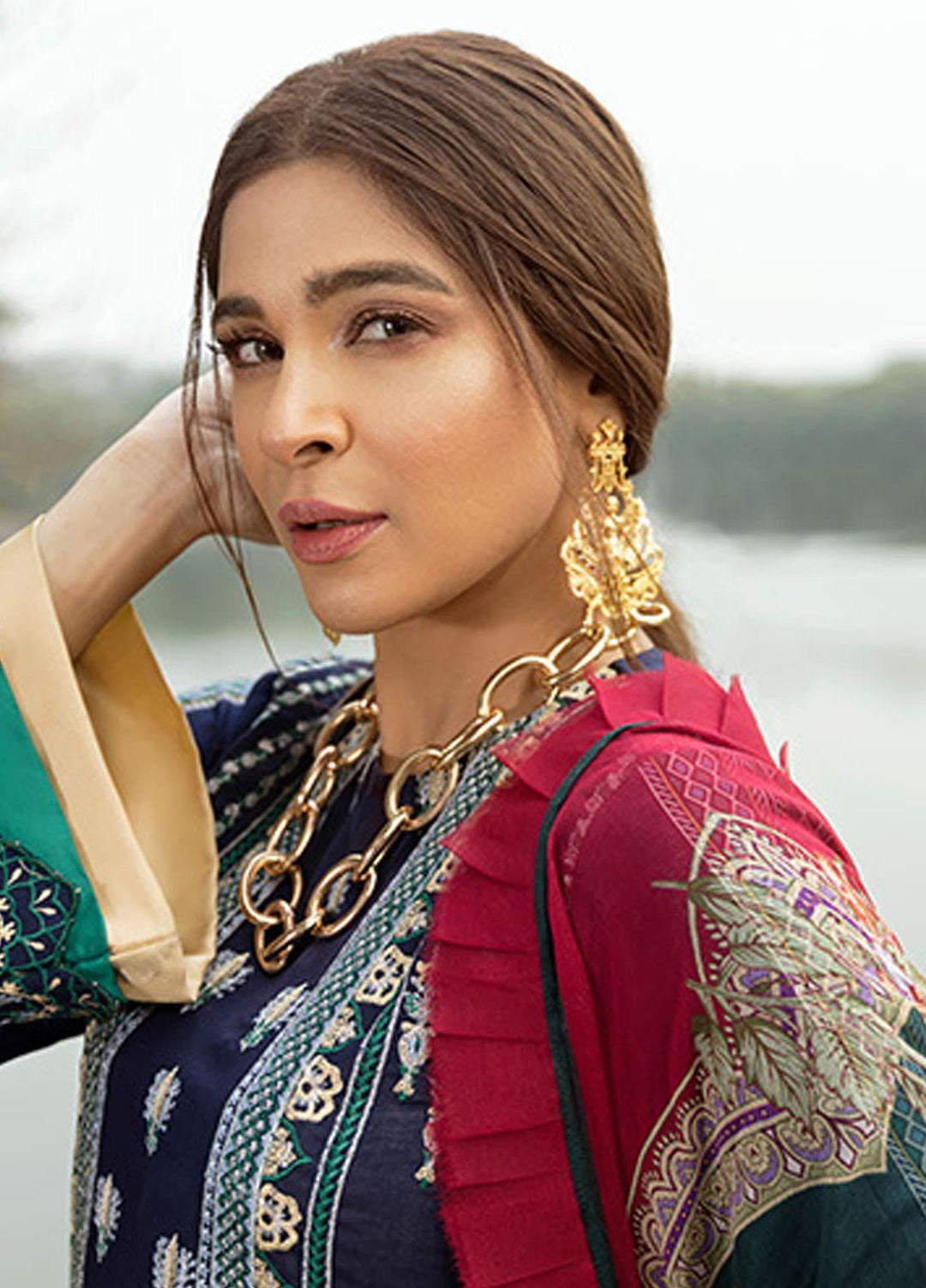 Saira Rizwan Embroidered Lawn Suits Unstitched 3 Piece SR21L 12 Fasana-e-Ishq - Summer Collection