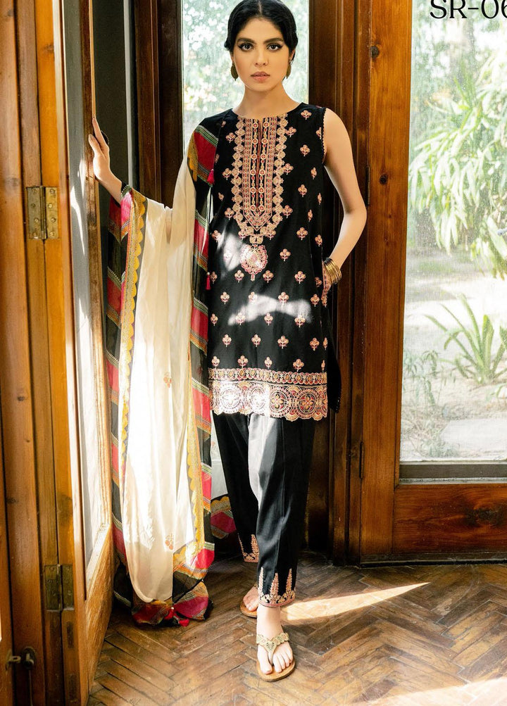 Saira Rizwan Embroidered Lawn Suits Unstitched 3 Piece SR21-E3 06 - Luxury Collection