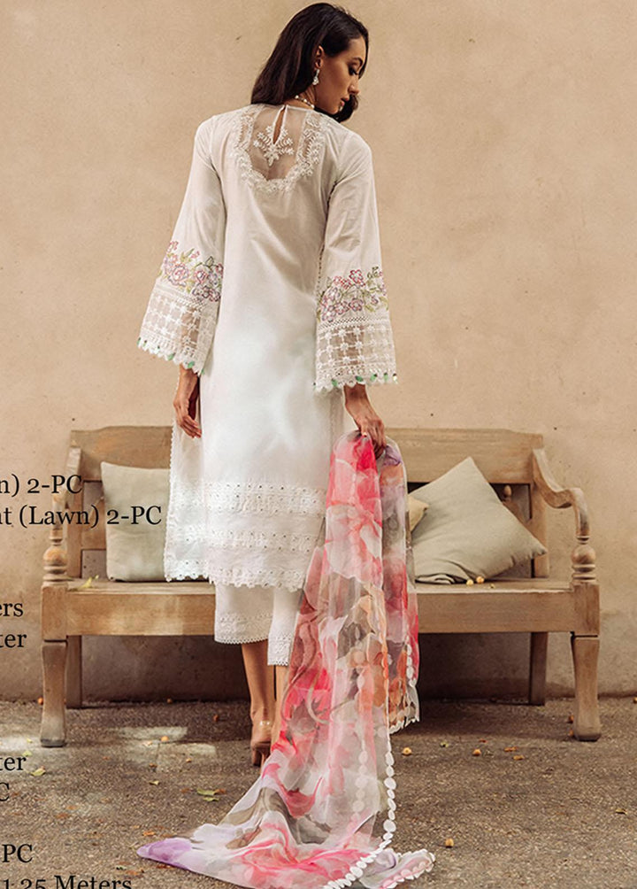 Saira Rizwan Embroidered Lawn Suits Unstitched 3 Piece SR23L SR-06 Lily - Luxury Collection