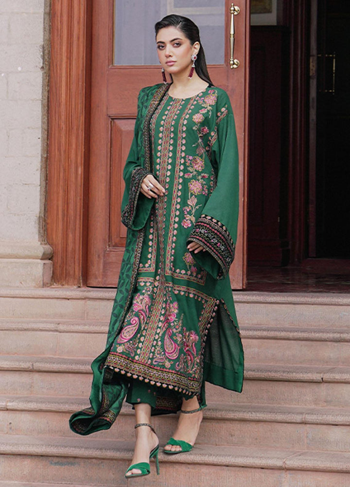 Saira Rizwan Embroidered Karandi Suits Unstitched 3 Piece SR23WU SR-01 Ismat - Winter Collection