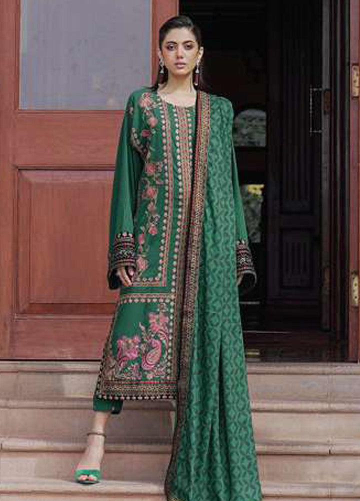 Saira Rizwan Embroidered Karandi Suits Unstitched 3 Piece SR23WU SR-01 Ismat - Winter Collection