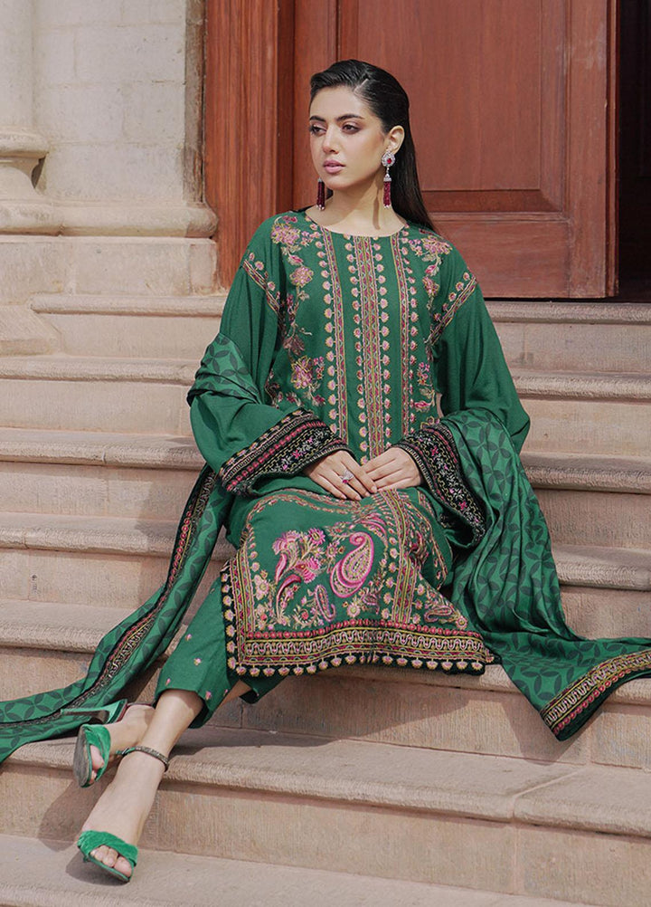 Saira Rizwan Embroidered Karandi Suits Unstitched 3 Piece SR23WU SR-01 Ismat - Winter Collection