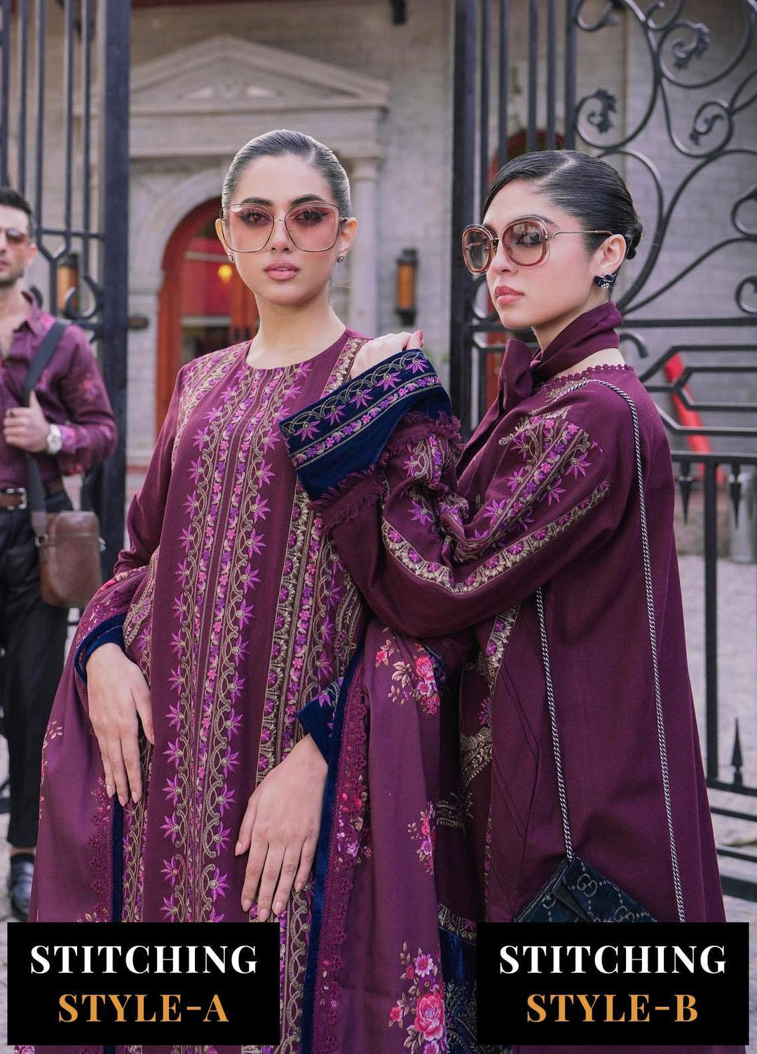 Saira Rizwan Embroidered Khaddar Suits Unstitched 3 Piece SR23WU SR-02 Zaynem - Winter Collection