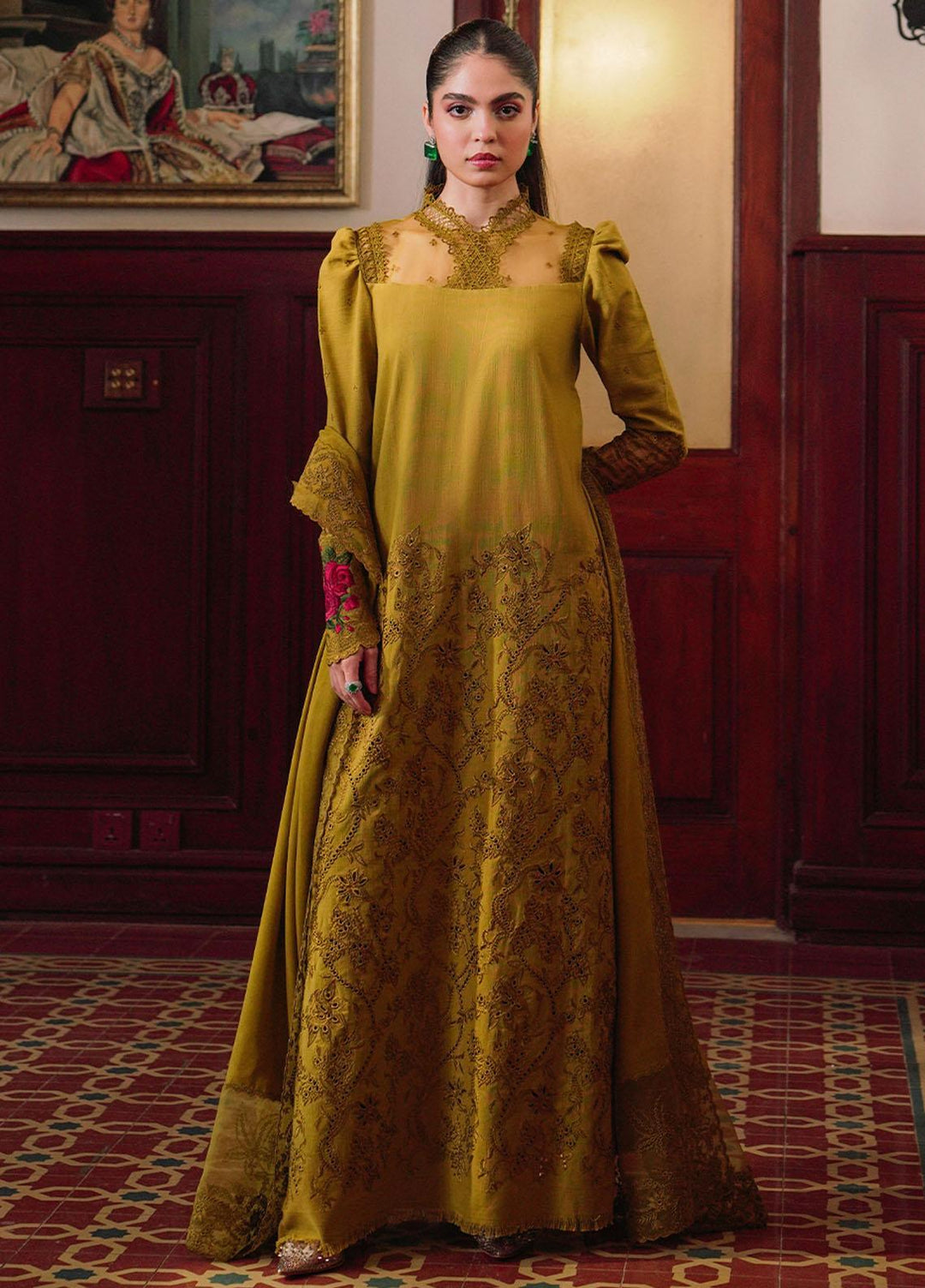 Saira Rizwan Embroidered Khaddar Suits Unstitched 3 Piece SR23WU SR-03 Inaya - Winter Collection