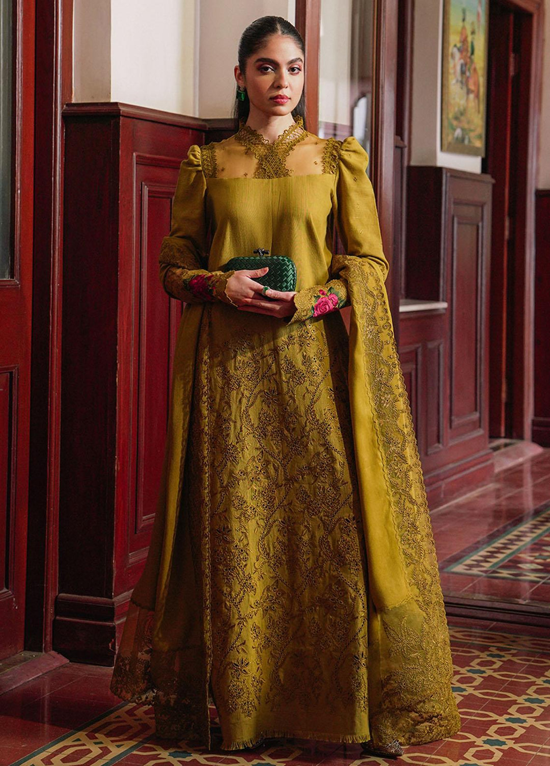 Saira Rizwan Embroidered Khaddar Suits Unstitched 3 Piece SR23WU SR-03 Inaya - Winter Collection