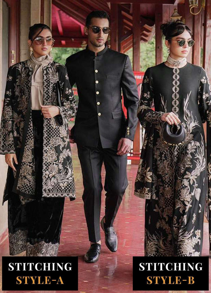 Saira Rizwan Embroidered Khaddar Suits Unstitched 3 Piece SR23WU SR-05 Salina - Winter Collection