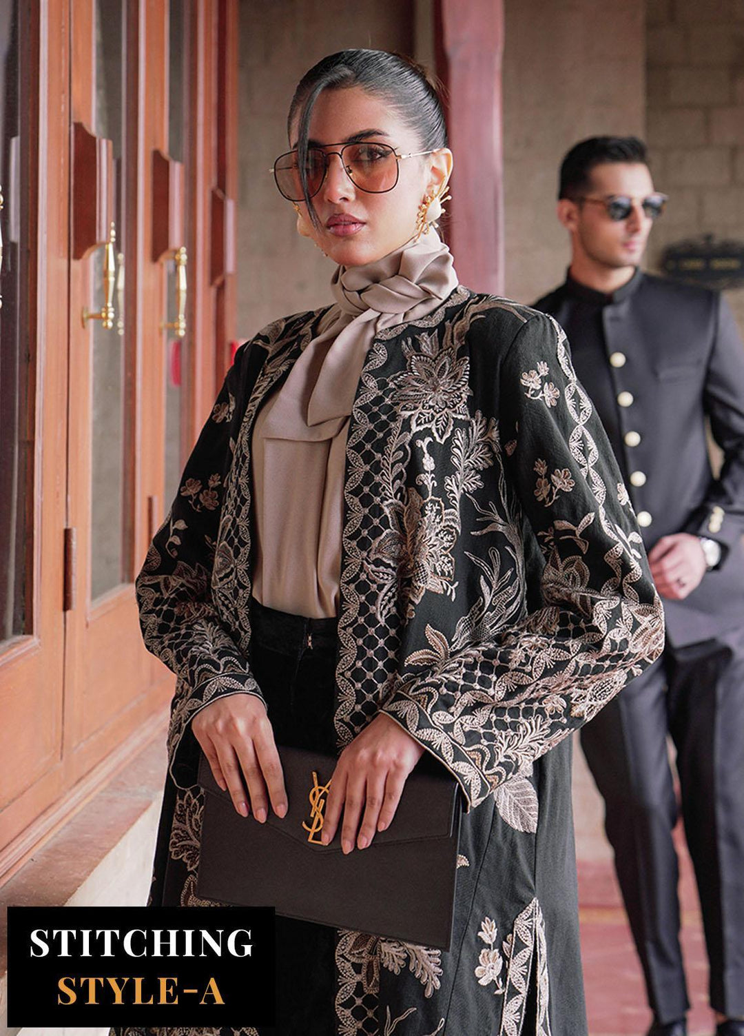 Saira Rizwan Embroidered Khaddar Suits Unstitched 3 Piece SR23WU SR-05 Salina - Winter Collection